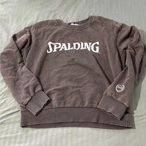 Spalding Chocolate Brown Crewneck Sweatshirt